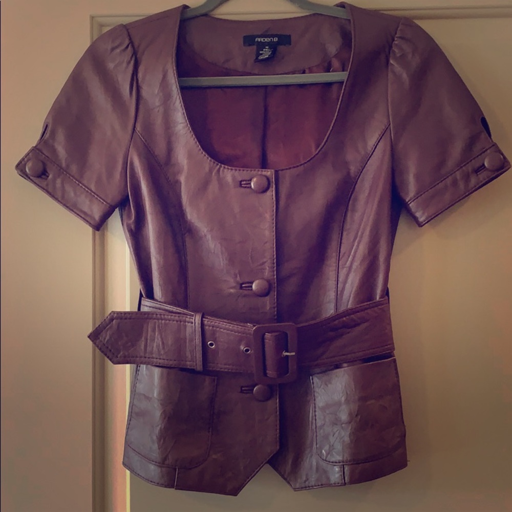 Leather shirt/jacket